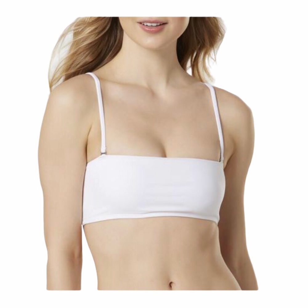 Islander XXL White Bandeau Bikini Top